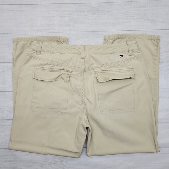 ❤️💙TOMMY HILFIGER💙❤️ Khaki Ankle Length Cropped Pants Size 10 Business Casual - Picture 9 of 9